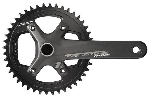 Miche Graff One 175mm Crankset - Black