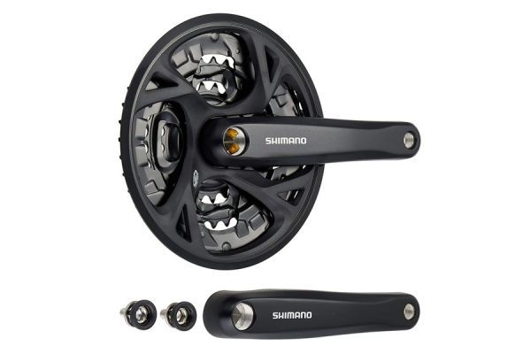 Shimano Altus FC-M371 Kranksæt 175 mm 48-36-26T - Sort