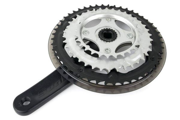 SunRace FCM300 Crankset 170mm 5-8V - Black