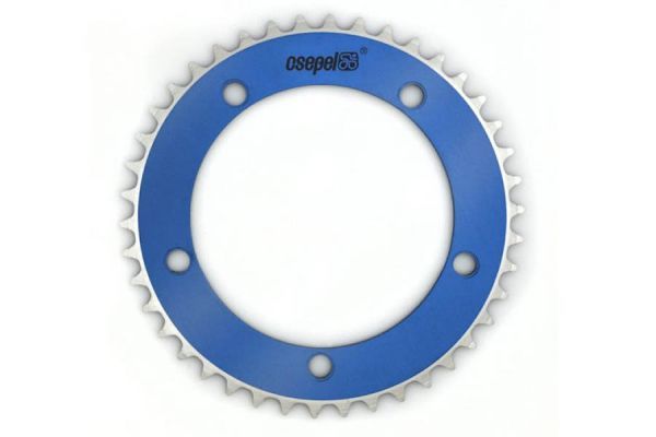 Csepel Teta Chainring 46t - Sky Blue