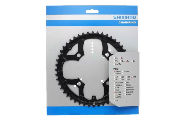 Shimano Deore FC-M530 Chainring 9-speed 48T - Silver