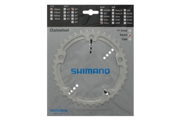 Plato Shimano Tiagra M4600 9V 39D Plata