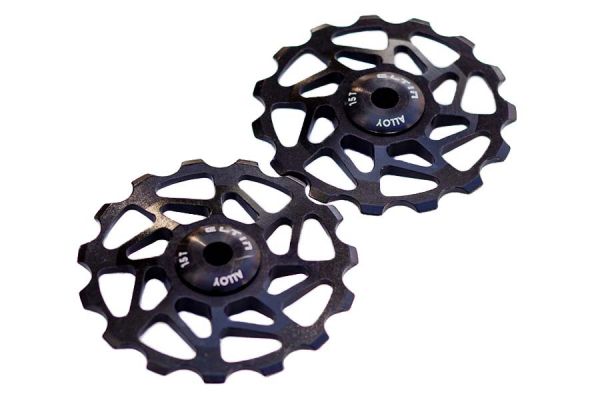 Eltin Derailleur Pulleys 15 teeth Ceramic - 2 Units - Black