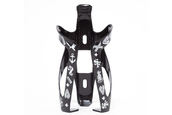 Cinelli Mike Giant Carbon Bottle Cage - Black/White