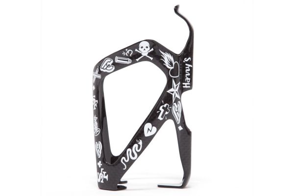 Cinelli Mike Giant Carbon Bottle Cage - Black/White