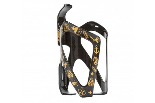 Cinelli Mike Giant Carbon Trinkflaschenhalter - schwarz/gold