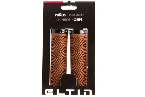 Eltin Classic Gel Handlebar Grips - Brown