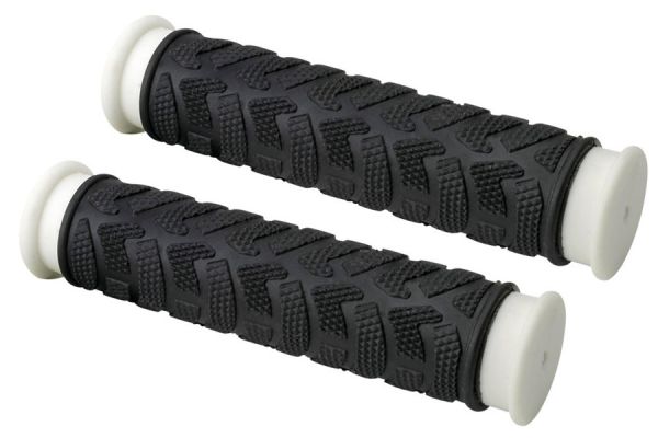 Eltin Rubber Mix Handlebar Grips - Black/White