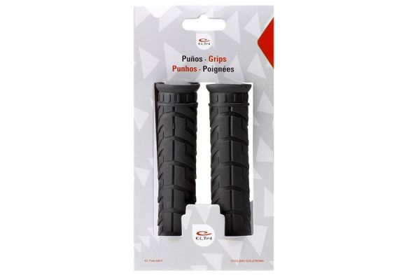 Eltin Rubber Handlebar Grips - Black