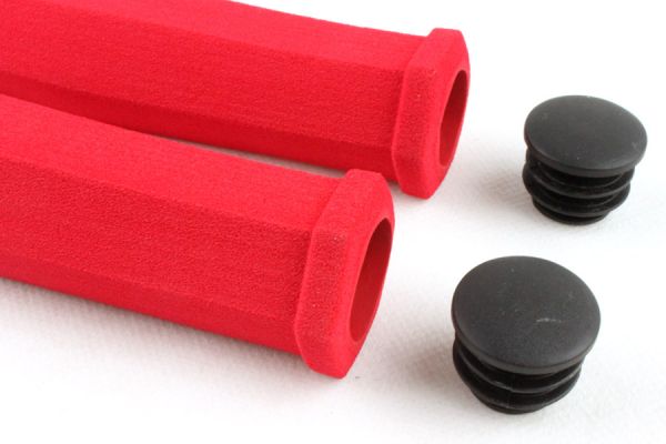 GES Foam Handlebar Grips - Red