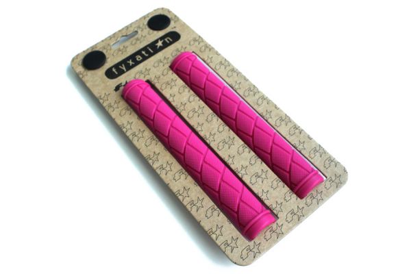 Fyxation Track Handlebar Grips - Pink