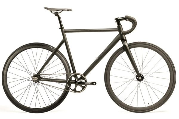 Santafixie Raval Fixie / Singlespeed Fahrrad Mit 30 mm Laufradsatz - Matte Black