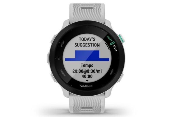 Garmin Forerunner 55 Blanco | Reloj multideporte con GPS