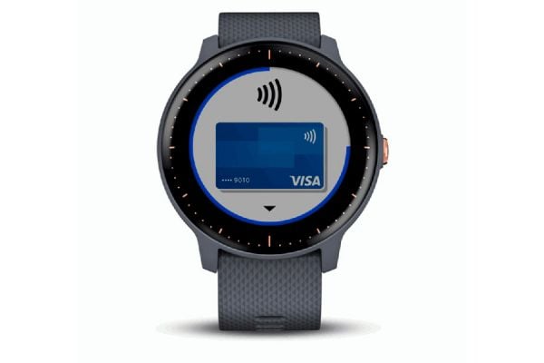 Garmin Vivoactive 3 Music Powder Blauw Rose Goud Smartwatch