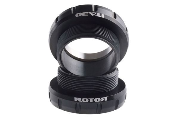 Rotor ITA30 Bottom Bracket Cups Steel - Black