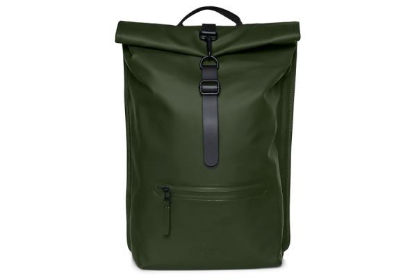 Mochila Rains Rolltop Rucksack Verde