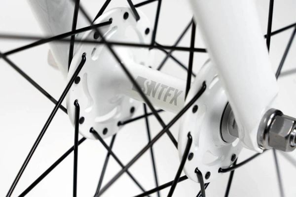 Coppia Ruote Contropedale Santafixie 30mm Bianco