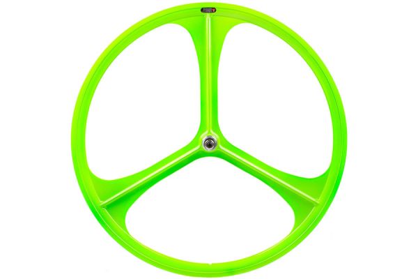 Teny Rim Tri Spoke Fixed Gear Voorwiel - Groen