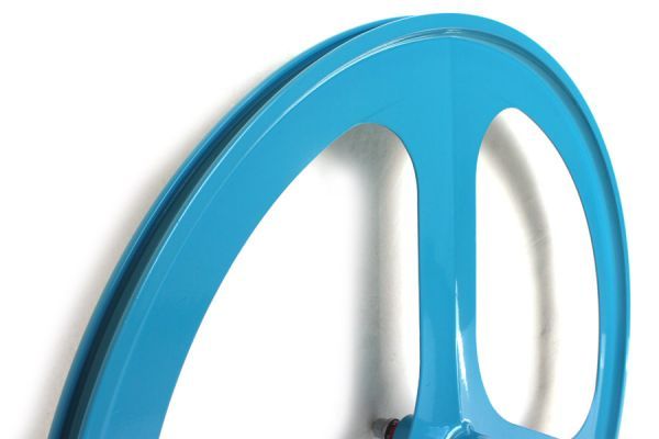 Navigate Tri Spoke Front Fixie Wheel - Blue