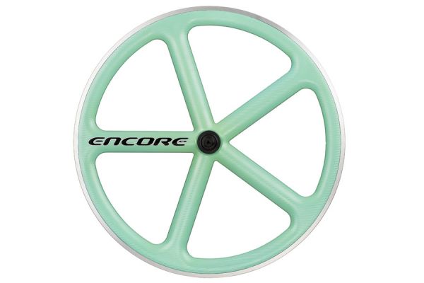 Encore 700C 5 Spoke Vorderrad - Celeste - Carbongewebe