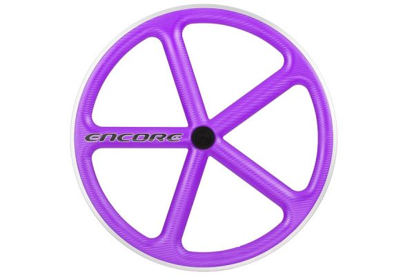 Encore 700C 5 Spoke Baghjul - Purple - Kulfibervæv