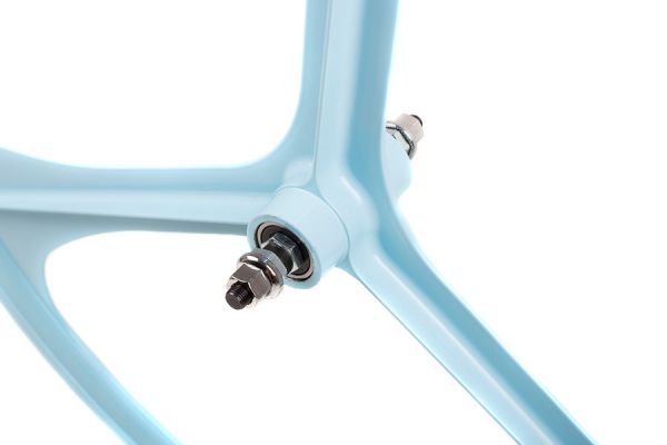 Teny Rim Tri Spoke Fixed Gear Voorwiel - Sky Blauw