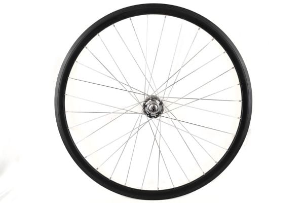 Rueda trasera Santafixie 30mm Negra/Plata de aluminio para bici fixie