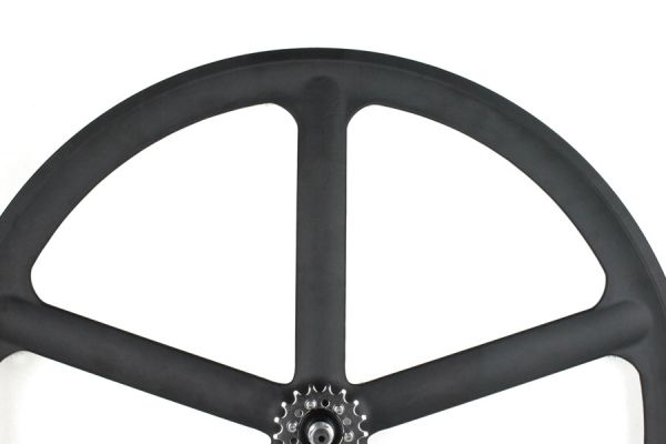 Roue Arrière Santafixie 5 bâtons Noir Mat