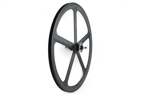 Roue Arrière Santafixie 5 bâtons Noir Mat