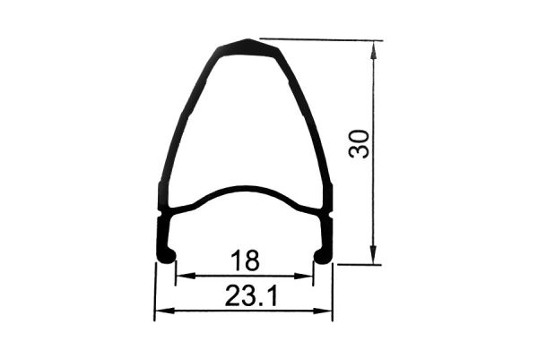 Gurpil DPX 700c 622x18 Kassette 11S Shimano Hinterrad