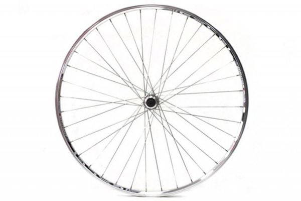 Gurpil Excel 700c Rear Wheel Thread-on Freewheel Quick Release - Silver Polished