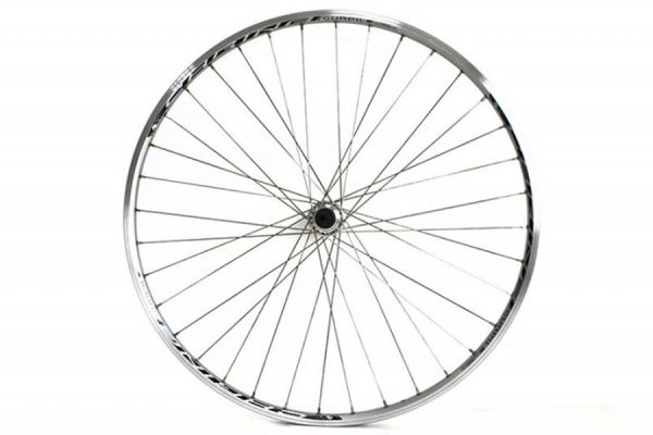 Gurpil Chrina 700c Achterwiel Schroefdraad op freewheel Snelspanner - Zilver Polished