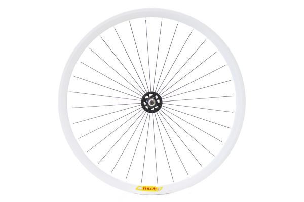 Rueda Pista Delantera Velocity Deep V Blanca