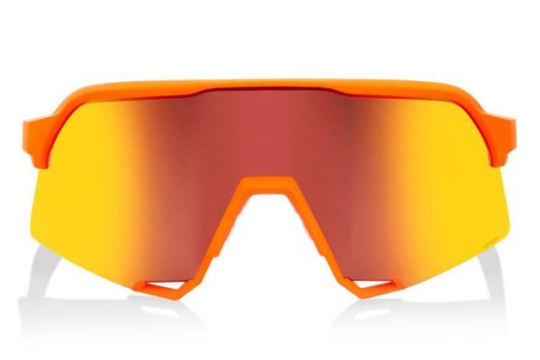 100% S3 Orange Brille - Rot verspiegelte Gläser