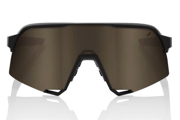 Gafas 100% S3 Soft Tact Negro - Lente Espejada Oro