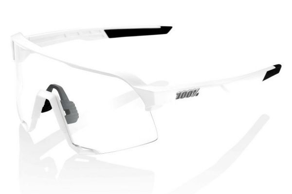 100% S3 White Glasses - Silver Mirror Lens