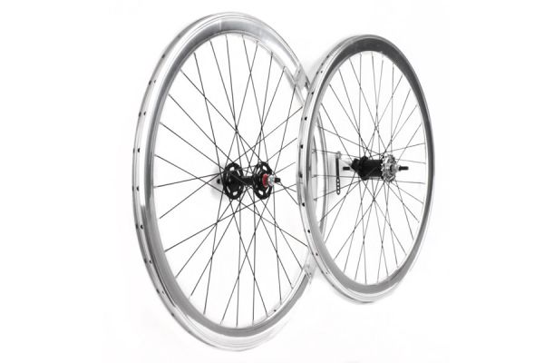 Paire de Roues Rétropédalage G42 Argent Poli