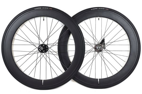 Santafixie 60mm Coaster Brake Wheelset + Inner Tubes + Tires - Black