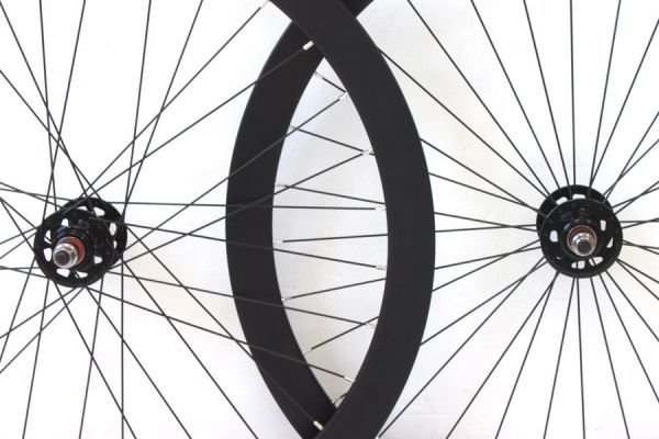 Paire de Roues Fixie H+Son Formation Face Noir