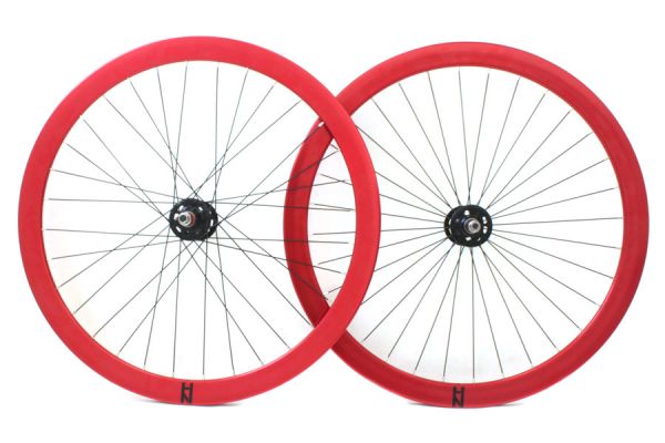 Juego Ruedas Fixie H Plus Son Formation Face Roja