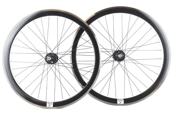 Set ruedas Fixie Origin8 Negro cnc