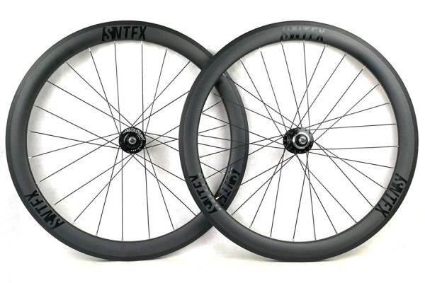 Santafixie 50mm Carbon Track Wheelset - Black