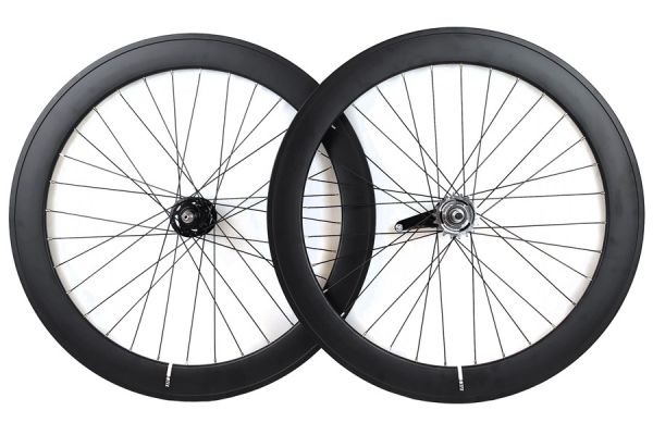 Paire de Roues Rétropédalage Santafixie 60mm Noir