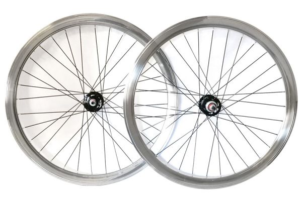 Weinmann G42 Fixie Wheelset - High Polished Silver