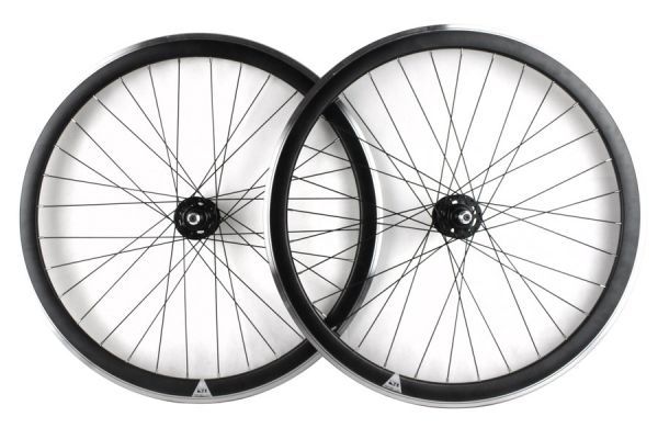 Paire de Roues Fixie M-Wave Noir CNC