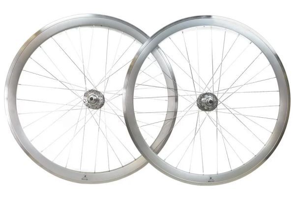 Juego Ruedas Fixie M-Wave Plata 40mm CNC