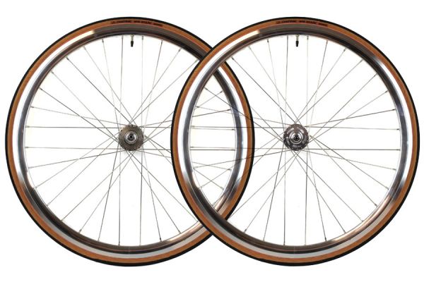 Santafixie 30mm Wheelset + Inner Tubes + Tires - Silver Classic