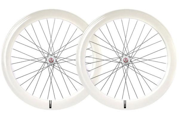 Coppia Ruote Santafixie 60mm Bianco