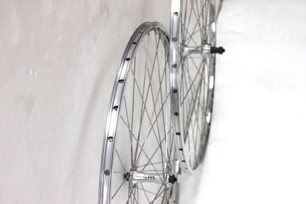 Gurpil Excel 700c Wheelset Thread-on Freewheel Quick Release - Silver