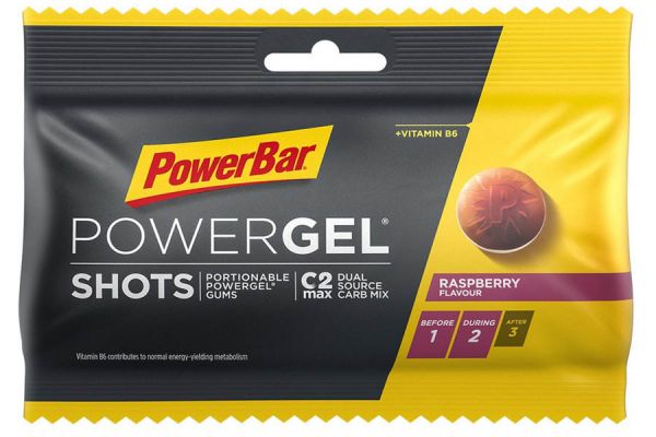 PowerBar PowerGel Shots Framboos (24 Stuks)